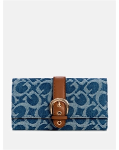 Кожаный клатч с логотипом Kaline Denim, Denim Guess factory