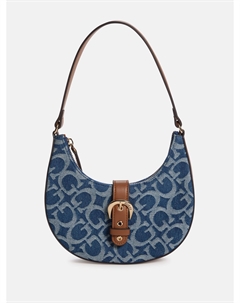 Nyra Denim мини-сумка через плечо с логотипом, Denim Guess factory