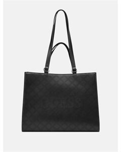 Перфорированная сумка-шоппер Forber с логотипом, черный Guess factory