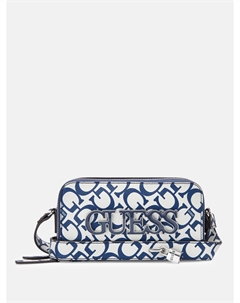 Сумка Reinee Mini с двойной молнией через плечо, темно-синий Guess factory