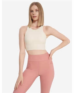 Топ бра спортивный HighFlow Yoga Longline, Бежевый Demix