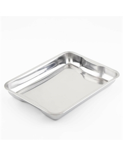 Поднос из нержавеющей стали, 39×29×4.5 см, 430 сталь Nobrand