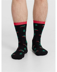 Носки мужские черные с узором в виде елок Mark formelle