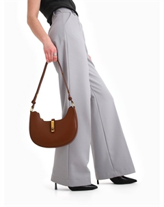 Сумка женская багет на молнии, 24×6×14 см, коричневая Textura