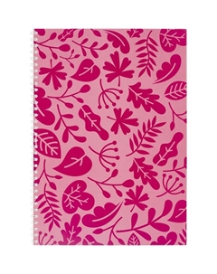 Бизнес-тетрадь А4 60 листов розовая в клетку на спирали Attache