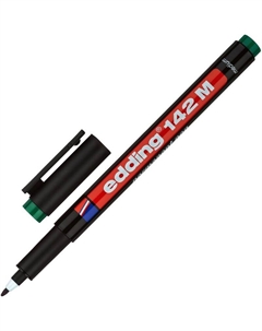 Маркер промышленный перманентный 142/4 для глянцевых поверхностей зеленый 1 мм Edding
