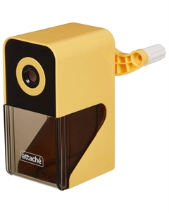 Точилка механическая для карандашей Bright Colours желтый корпус Attache