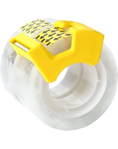 Клейкая лента канцелярская прозрачная 18 мм x 18.3 м (2 штуки в упаковке) Deli