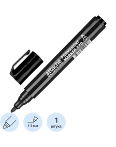Маркер перманентный 270 черный (толщина линии 1-3 мм) круглый наконечник Attache selection