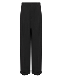 Брюки из шерсти и шелка Dolce&gabbana