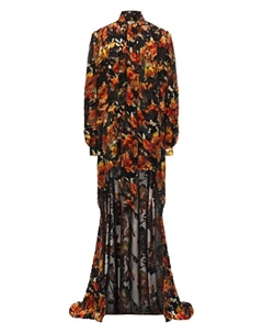 Шелковое платье Saint laurent