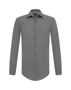 Хлопковая рубашка Boss