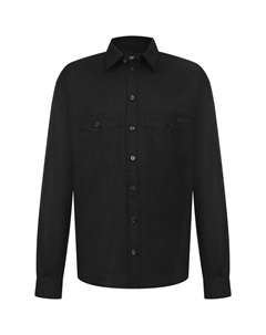 Рубашка из шерсти и хлопка Dolce&gabbana