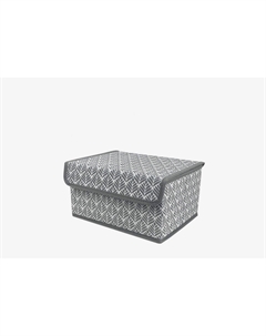 Коробка для хранения вещей ЛИСТЬЯ, с крышкой, 25x19x13 1 шт Рутаупак