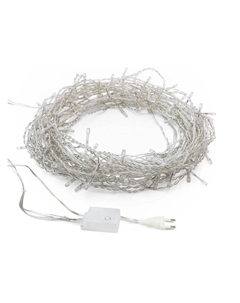 Гирлянда NEON-NIGHT 304-025 светодиодная универсальная 100 LED белый, 10 м, прозрачный ПВХ, с контроллером Neon-night