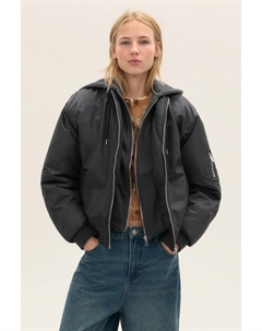 Куртка-бомбер с трикотажным капюшоном Befree