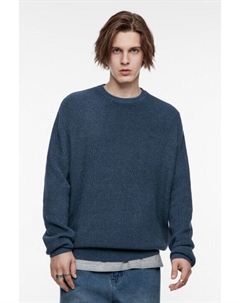 Свитер вязаный хлопковый из фактурной пряжи Befree