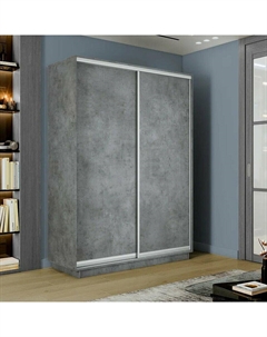 Шкаф-купе 1800x450x2400 Экспресс 2 Бетон ЛДСП Bravo