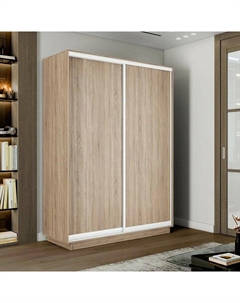 Шкаф-купе 1800x450x2400 Экспресс 2 Дуб сонома ЛДСП Bravo