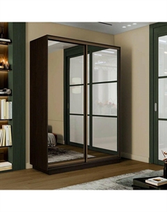 Шкаф-купе 1800x600x2200 Экспресс 2 Венге зеркало Bravo