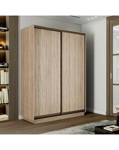 Шкаф-купе 1800x600x2400 Экспресс 2 Дуб сонома ЛДСП Bravo