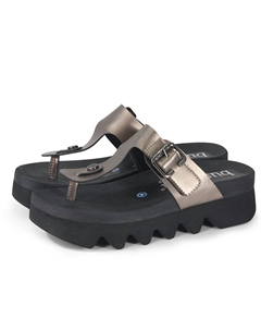 Женские шлепанцы Cassia Capri цвета металлик, Pewter Bussola