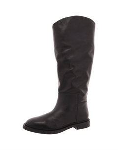 GAIGEWC Женские однотонные кожаные высокие сапоги до колена, черный Steve madden