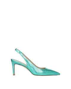 Стюарт Вайцман Кожаные женские сандалии, зеленый Stuart weitzman