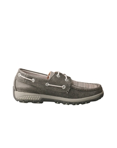 Женские мокасины для вождения Cell Stretch с эффектом лодочной обуви, серые Twisted x
