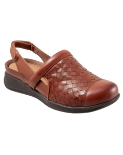 Женские плетеные сабо Salina цвета ржавчины, Rust Woven Softwalk
