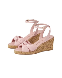 Сандалии Женские 9B Розовые Эспадрильи Узел Клиновидный каблук KHD2149 Stuart weitzman