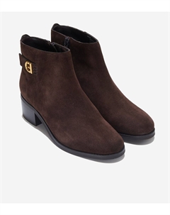 Ботинки Holis W29147 Женские 9 Темный шоколад Замшевые Ботинки с пряжкой ZPO2341 Cole haan