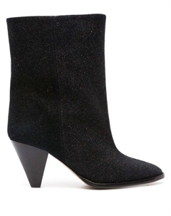Ботинки Rouxa из замши на каблуке 85 мм, черный Isabel marant