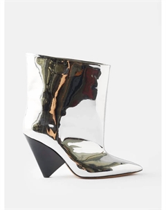 Женские серебряные ботинки Miyako с острым носом и металлическим эффектом Isabel marant