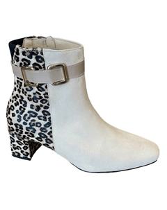 Женские ботинки Gracie в бежевом цвете с леопардовым принтом Lalisa