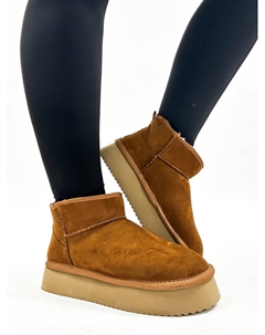 Женские короткие сапоги из искусственной замши, Tobacco Corkys footwear