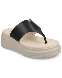 Женские сандалии-вьетнамки Carah на платформе, черный Journee