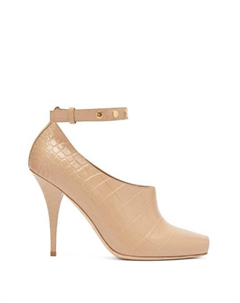 Бурберри Крокодиловая кожа Блайт Туфли с открытым носком, Брендовый размер 35 (Американский размер 5), Driftwood Burberry