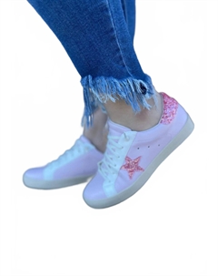 Кроссовки Call Me Elle Woods в розово-белом цвете Camel threads