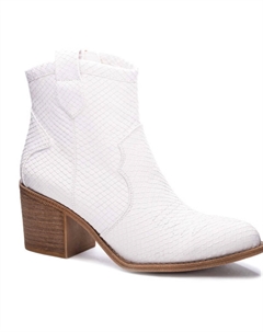 Женские ковбойские ботильоны Unite в белой змее Chinese laundry