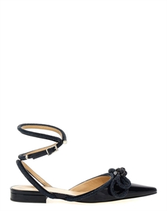 Балетки 'Double Bow' с двойным бантом, черный Mach & mach