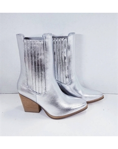 Cali ботфорты на металлическом блоке серебристого цвета Chinese laundry