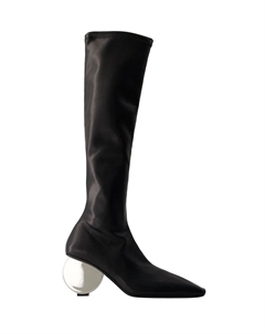 Круглые ботинки - - Искусственная кожа - Черные Courrèges Courreges