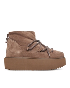 Женские зимние ботинки Classic замшевые на платформе, кофейный Inuikii