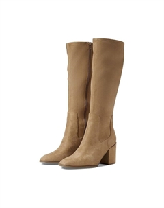 Inessa Женские Ботинки для верховой езды 10 Пшеничная Кожа Боковая молния Высокие до колена FZP26, коричневый Vionic