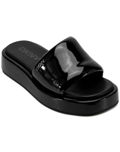 Женские шлепанцы на платформе Lachine, черный Dkny