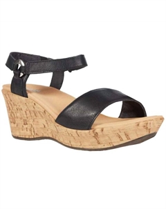 Женские мокасины Pier Wedge из мягкой черной кожи Naot