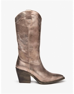 Женские ковбойские сапоги Torba из кожи золотистого цвета, золотой Nero giardini