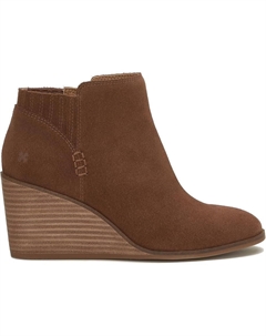 Zorla LK-ZORLA-201 Ботильоны женские коричневые замшевые на платформе Lucky brand