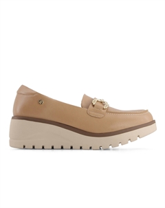 Женские повседневные лоферы на платформе, бежевые Andrea